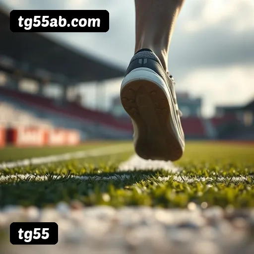 App tg55 para iOS e Android — interface mobile, login biométrico e PIX integrado